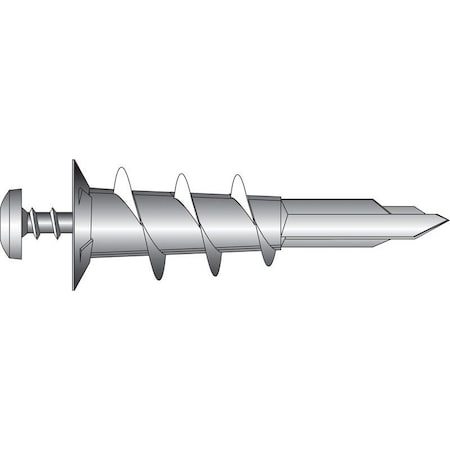 Hillman Screw Anchor, 1-1/4" L, Nylon, 5 PK 41442